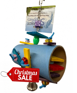 Parrot-Supplies Barrel Of Surprises Foraging Parrot Toy